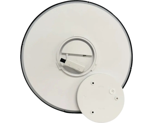 Partea din spate a unei lămpi de tavan rotunde cu LED cu material de fixare