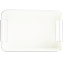 Cutie de depozitare albă cu mânere