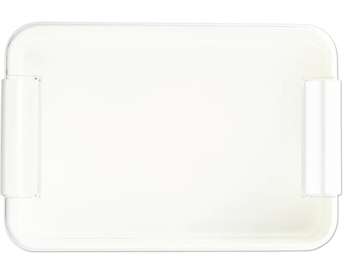 Cutie de depozitare albă cu mânere