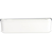 Cutie albă de depozitare cu capac transparent