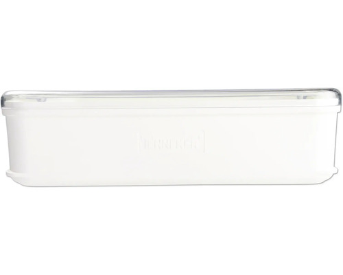 Cutie albă de depozitare cu capac transparent