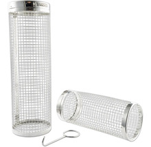 Două tuburi de afumare Tenneker din oțel inoxidabil cu cârlige