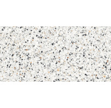 Prim-plan cu o placă de pardoseală cu model de terrazzo