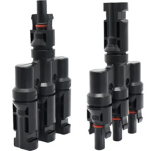 Doi conectori solari Conectori Y pentru conectarea panourilor solare