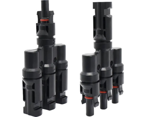 Doi conectori solari Conectori Y pentru conectarea panourilor solare