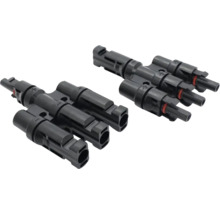 Doi conectori de cablu solar pentru conectarea în paralel a panourilor solare