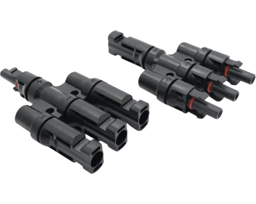 Doi conectori de cablu solar pentru conectarea în paralel a panourilor solare