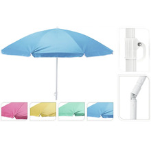 Umbrelă de plajă cu mecanism de înclinare și diverse opțiuni de culoare