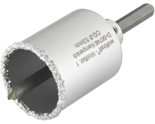 Freza de carotat Wolfcraft pentru gresie și faianță cu diametrul de 53 milimetri