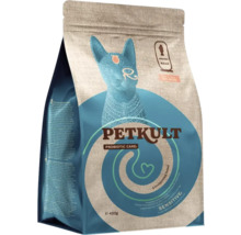 Hrană pentru pisici Petkult cu somon, îngrijire probiotică, 400 de grame