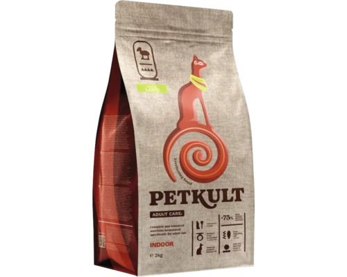 Petkult Adult Care hrană pentru pisici cu miel, pachet de 2 kg