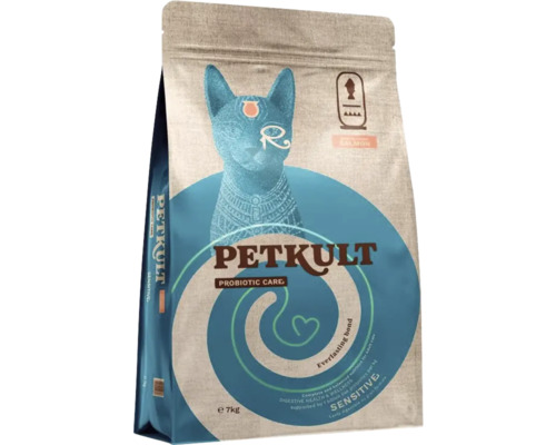 PETKULT Probiotic Care Sensitive hrană pentru pisici cu somon, 7 kg