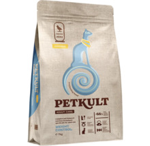 Hrană pentru pisici PETKULT pentru pisici adulte, controlul greutății, cu pui, în ambalaj de 7 kilograme