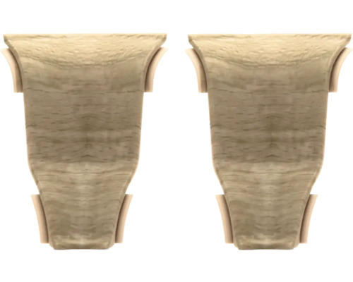 Doi stâlpi de lemn pentru cadrul patului