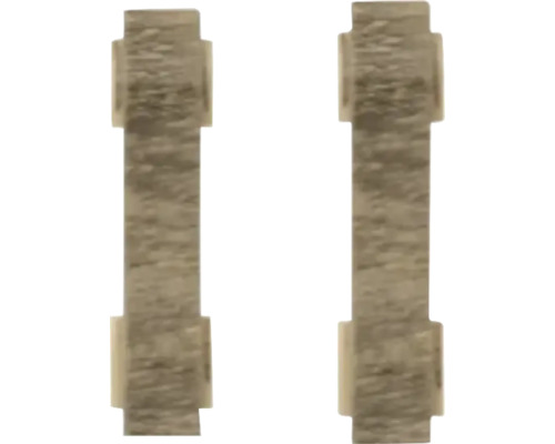 Două piese de conectare pentru scânduri de terasă