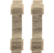 Două jaluzele din lemn cu nuanțe maro