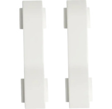 Două suporturi albe pentru hârtie igienică