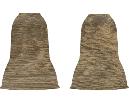 Două figurine din lemn în formă de clopot