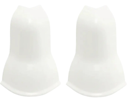 Două capace de acoperire albe