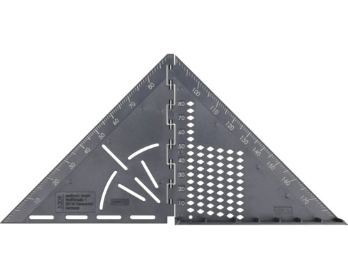 Echer unghiular din aluminiu cu scară