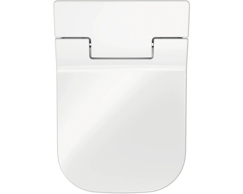 Capac de toaletă alb văzut de sus