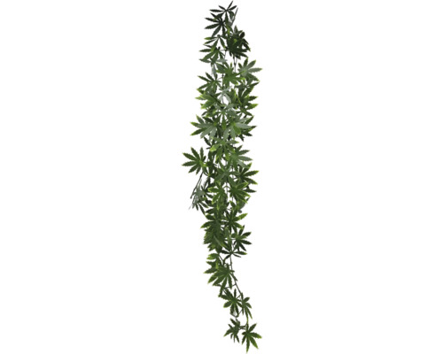 Plantă artificială suspendată cu frunze verzi