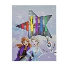 Set de markere Frozen într-un ambalaj cu ilustrații Anna, Elsa și Olaf