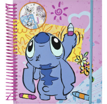 Caiet cu motiv Stitch și legare spiralată