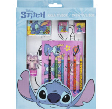 Set creativ Disney Stitch cu blocnotes, creioane, gume de șters și ascuțitoare
