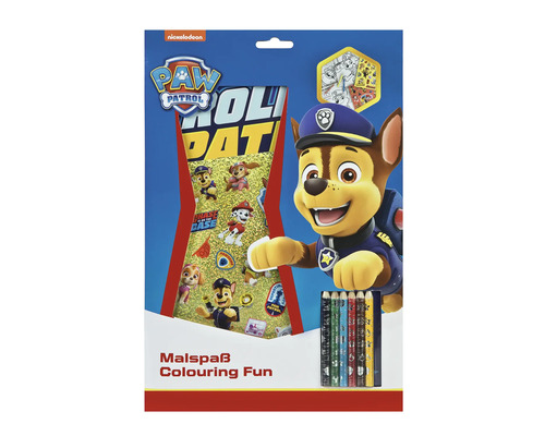 Set de colorat Paw Patrol cu creioane cerate