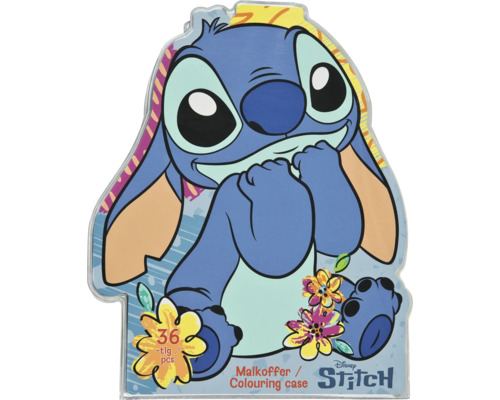 Valiză de colorat Stitch cu 36 de piese
