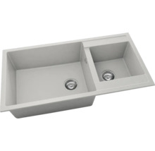 Chiuvetă cu două cuve și set de scurgere