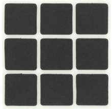 Nouă glisiere pătrate din pâslă pentru mobilă