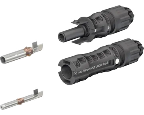 Conector fotovoltaic cu contacte de sertizare pentru cabluri solare