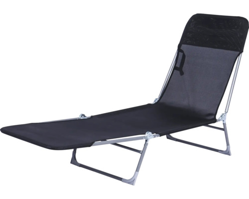 Șezlong plajă 179x57x25,5 cm gri antracit | HORNBACH