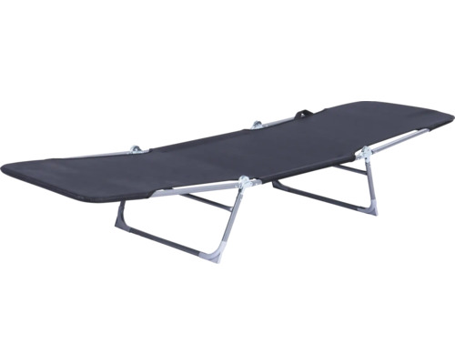 Șezlong plajă 179x57x25,5 cm gri antracit | HORNBACH