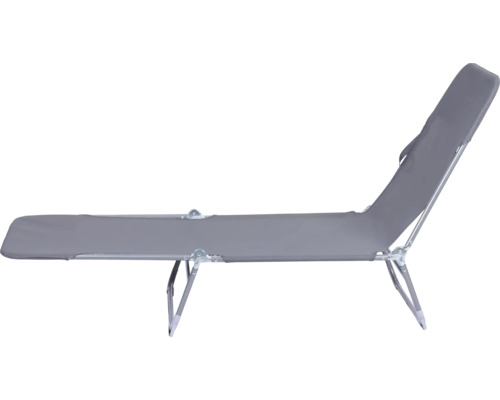 Șezlong din metal și material textil