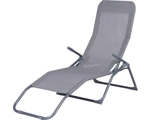 Șezlong din metal și material textil