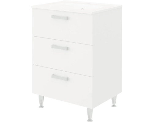 Set mobilier baie pe pardoseală Savini Tokyo 60 cm MDF alb | HORNBACH