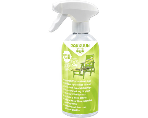 Soluție de curățare intensivă pentru plastic în sticlă cu pulverizator