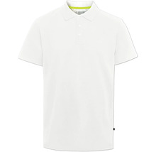 Tricou polo alb cu mâneci scurte