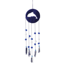 Mobil decorativ cu inel, ciucuri și pompoane de agățat