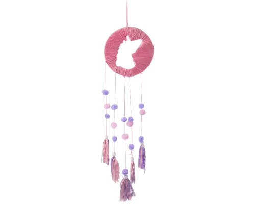 Capcană de vis decorativă cu ciucuri şi bile