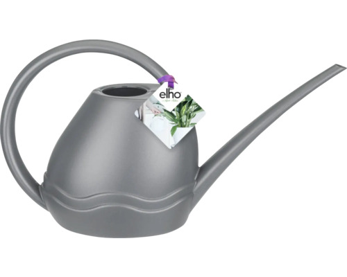 Udătoare gri din plastic cu mâner curbat și gura de scurgere