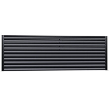 Element de gard metalic cu lamele orizontale pentru grădină