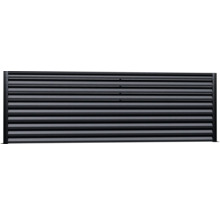 Gard metalic cu lamele orizontale pentru grădină