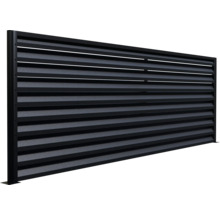 Gard opac cu lamele orizontale pentru exterior