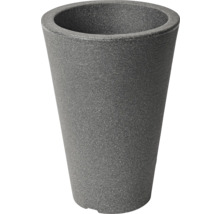 Ghiveci de flori gri din plastic