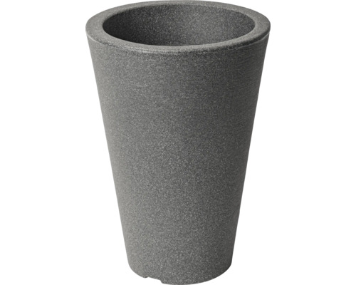 Ghiveci de flori gri din plastic