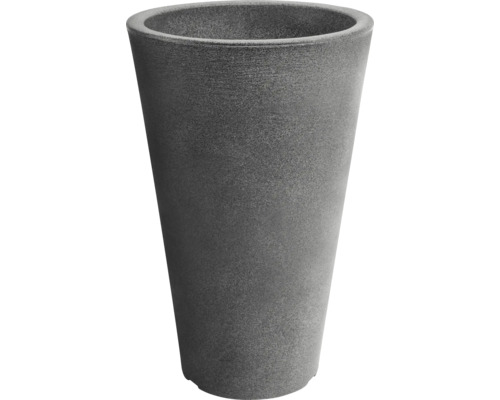Ghiveci de flori gri în formă conică
